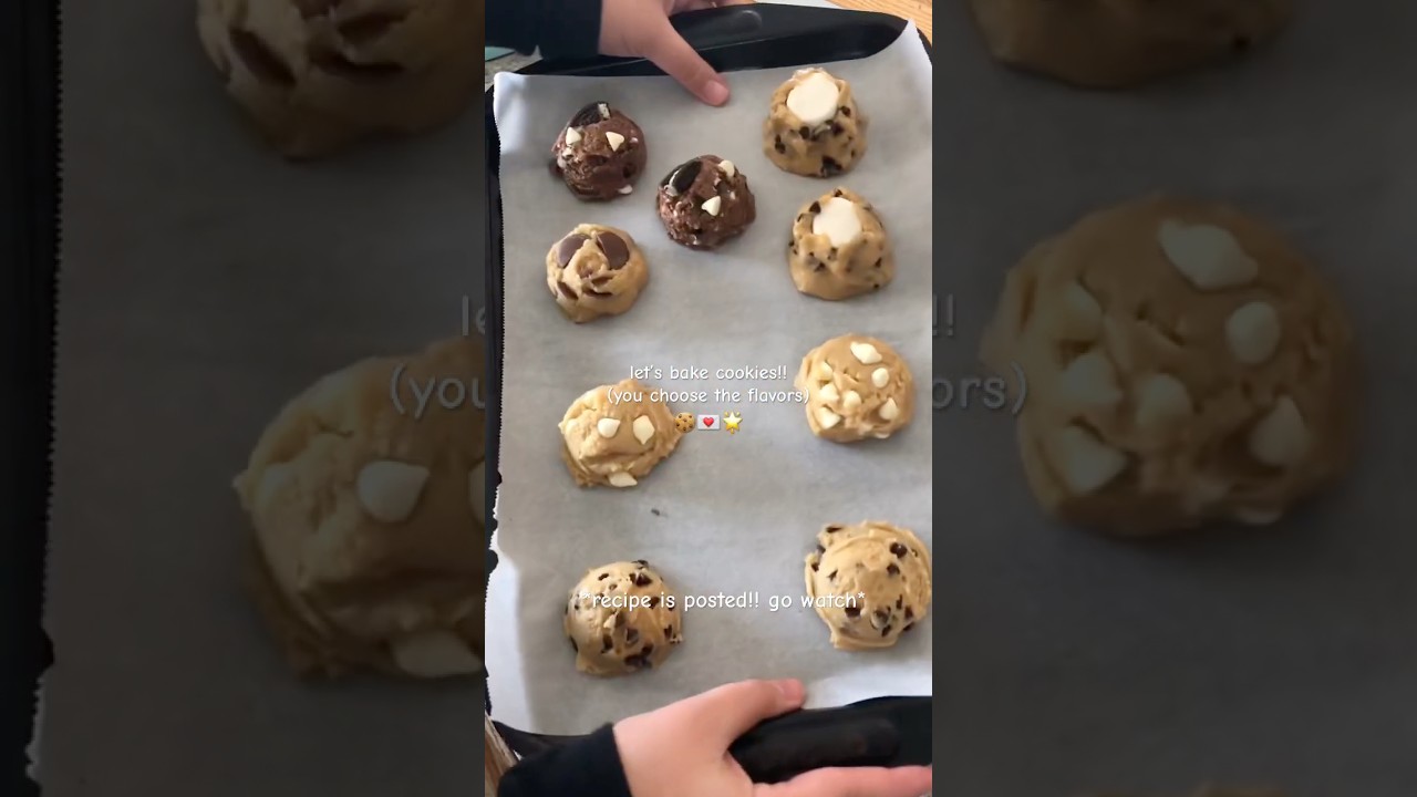 recipe video is posted long form 💌 #cookies #baking #bakingrecipes  #recipe