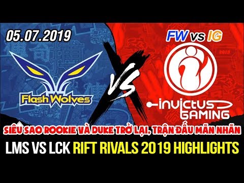 [RR 2019] FW vs IG Highlights | Huyền thoại Rookie và Duke đồng thời trở lại, trận đấu siêu mãn nhãn