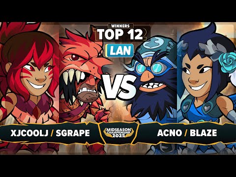 Sgrape & xJcoolJ vs Acno & Blaze - Top 12 - Midseason Championship 2025 - LAN 2v2