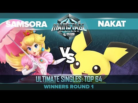 Samsora vs NAKAT - Winners' Round 1: Ultimate Singles Top 64 - Mainstage | Peach vs Pichu, Lucina