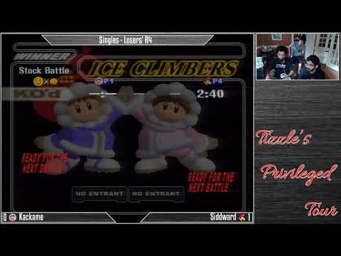 Tizzle's Priviliged Tour (Singles) - Kackame (Ice Climbers) Vs. Siddward (Luigi)