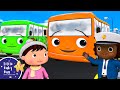 10 Little Buses Wheels On The BUS Songs Nursery Rhymes For Kids