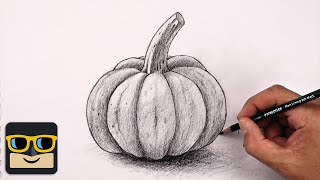 How To Draw a Pumpkin | Drawing Tutorial for Beginners