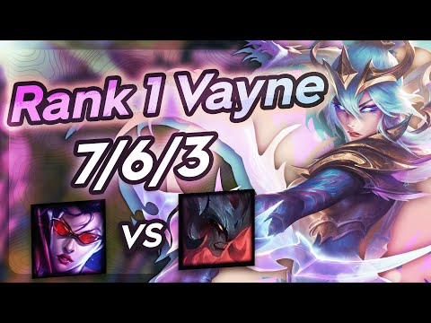Vayne Vs Aatrox - Challenger Gameplay Rank 1 Vayne