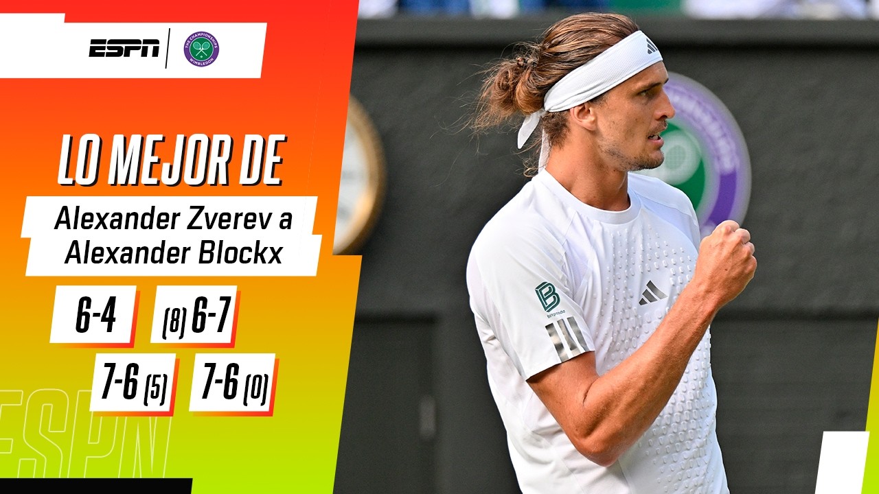 ¡EL PARTIDO DE LOS TIE-BREAKS! ZVEREV SE QUEDÓ CON UNA AJUSTADA VICTORIA ANTE BLOCKX | RESUMEN