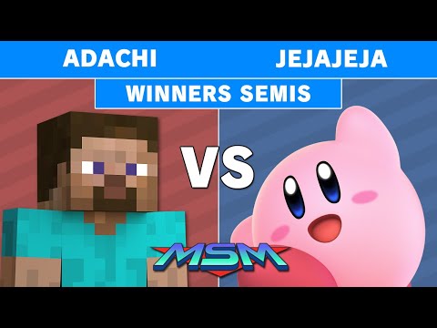 MSM Online 40 - Adachi (Steve) Vs. JaJeJaJe (Kirby) Winners Semis - Smash Ultimate