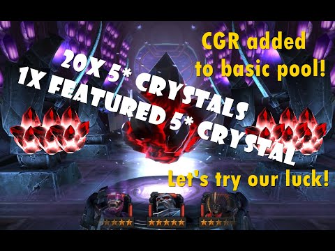20x 5 Star Crystals + 1 Featured 5 Star Crystal Opening! - Marvel Contest of Champions