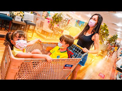 COMPRINHAS para NOSSA CASA dos EUA com MARCOS e LAURA - Família Brancoala