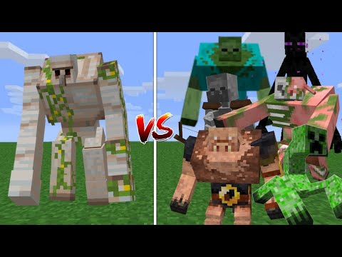 New Mutant iron golem vs Mutant creatures-new Mutant iron golem vs Mutant mobs