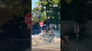 Download lagu Tense Standoff Outside ICE Building in Portland Declared Riot mp3