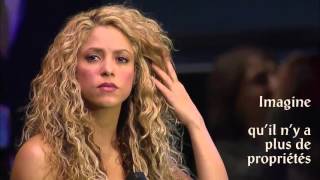 7 - Shakira à l&#39;ONU - Imagine de John Lennon  (sous-titré en français)