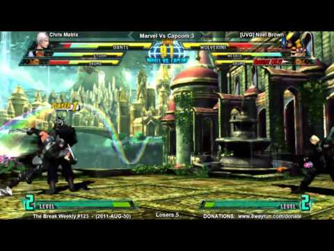 The Break Weekly #123 - MvC3 L5 - Chris Matrix VS [UVG] Noel Brown