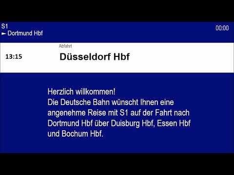 Begrüßungsansage der S1 Dortmund Hbf.(Ingo Ruff TTS) | BR 422 mod.