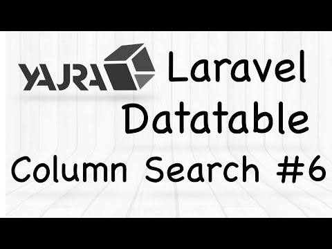 YajraBox Laravel Datatable | Column Search on Datatable 6
