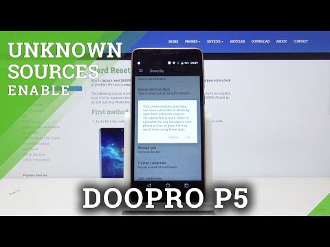 How to Install Apps from Unknown Sources on DOOPRO P5