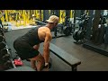 Bent over dumbbell row