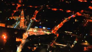 preview picture of video 'OSIJEK - noćni let iznad grada / night flight above the city'