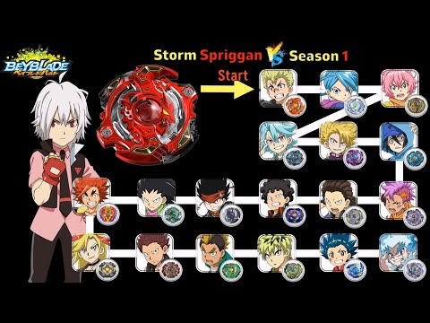 【Storm Spriggan VS ALL Beyblade Burst Marathon Battle】  ベイブレードバースト 베이블레이드 버스트 마라톤 배틀