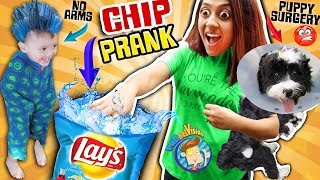 CHIP Joke &amp; Puppy Surgery Boo Boo  + FGTEEV Gaming 1st Reaction FUNnel Vision Family Vlog