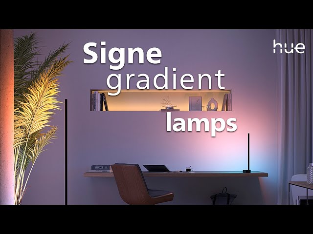 Philips Hue Gradient Signe Pack de 2 Lámparas de Mesa LED RGB Negra