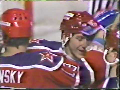 1991 Vancouver Canucks (NHL) - CSKA (Moscow, USSR) 3-4 Friendly hockey match (Super Series)