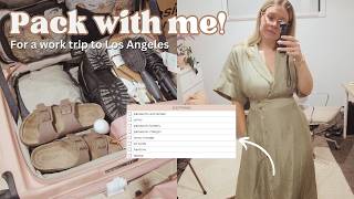 Pack with Me for LA! 🧳Getting Ready for a Work Trip to Los Angeles