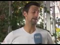 Novak Djokovic speaking in spanish in Madrid Masters 1000