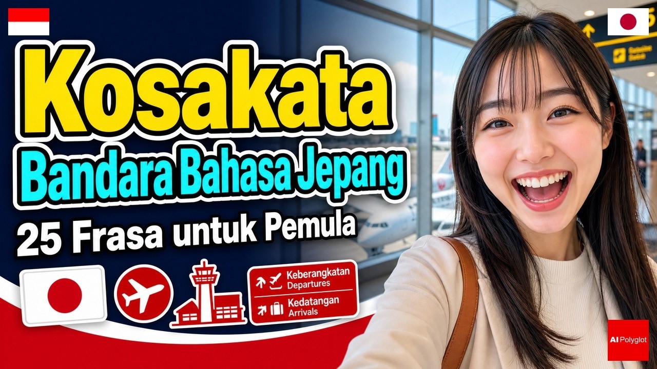 Bahasa Jepang Kosakata Bandara Pemula 50 Frasa Dasar | Pemula Mendengarkan Santai Ungkapan Lazim Bah episode artwork