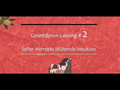 5 Tage: Countdown-Lesung von Linus Reichlin aus "Señor Herreras blühende Intuition"