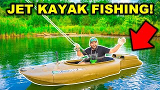Fishing in JET POWERED KAYAK for the FIRST TIME!! (Catch Clean Cook)
