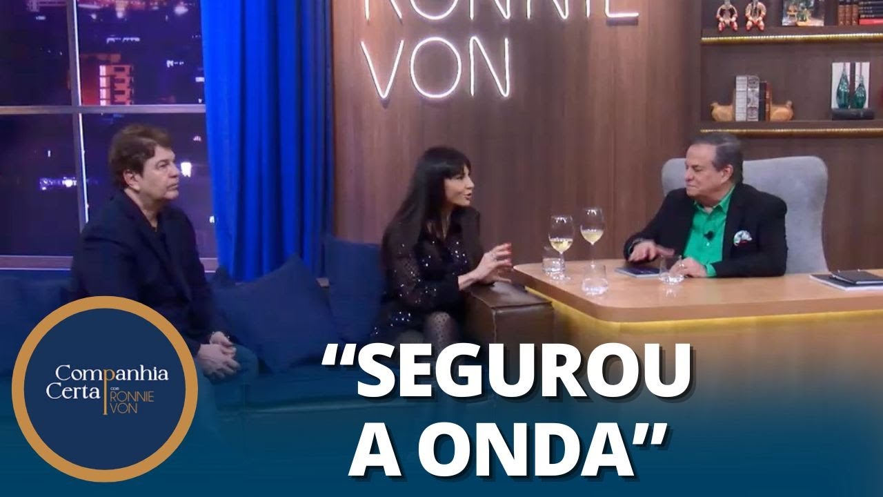Ronnie Von diz não gostar de debate eleitoral, mas elogia Amanda Klein: “Impecável”
