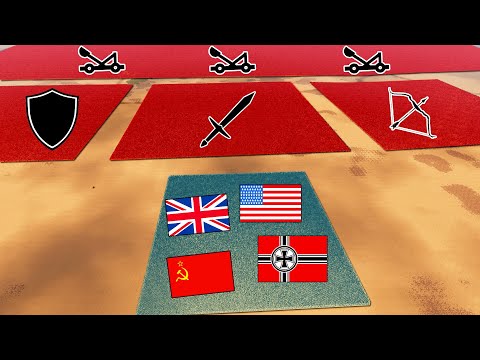 Every WW2 Army VS 7,000,000 Medieval Army Knights! - UEBS 2 Ultimate Epic Battle Simulator 2