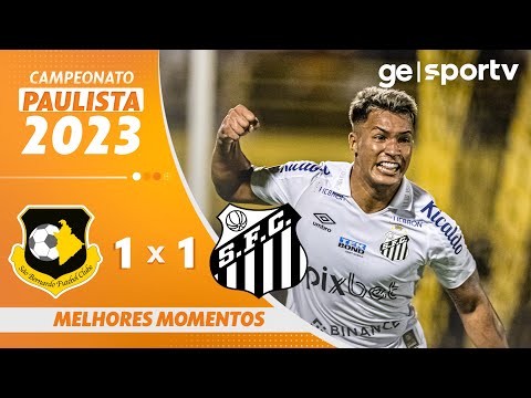 Gols e lances de São Bernardo x Santos