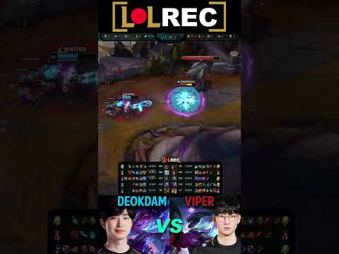 HLE Viper vs KT deokdam - VARUS vs TRISTANA ADC #shorts #1v1lol #highlights #viper #deokdam