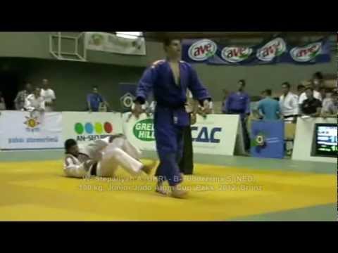 Judo 2012 Paks -100kg W- Stepanyen A (UKR) - B- Riddersma S (NED) (Bronz) (IPPON) Junior Atom Cup