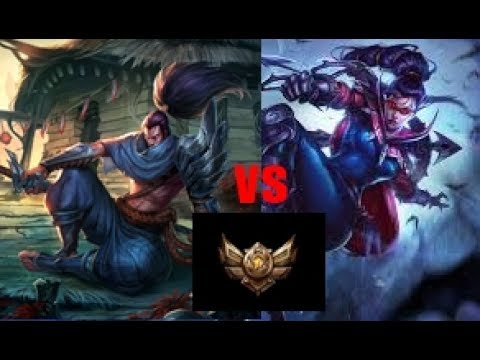 Vayne vs Yasuo 1v1!
