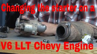 Change Starter On a Chevy Llt Engine, Cadillac CTS STS SRX 3.0L 3.6L 08-11 Chevy Camaro 3.6L 10-11