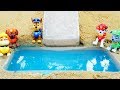 Five Little Baby Paw Patrol Jumping On The Pool Nursey Rhymes Song For Kids L Paw Patrol Toys
