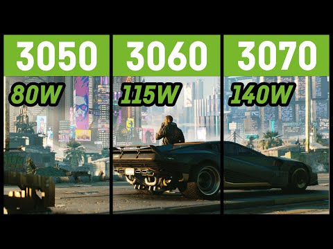 RTX 3050 (80W Version) vs 3060 (115W) vs 3070 (140W) (Laptop / Notebook)