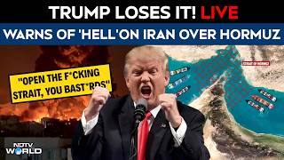 Donald Trump Latest News | Trump Warns Of ‘Hell’ On Iran In Angry Rant Over Hormuz LIVE Updates 