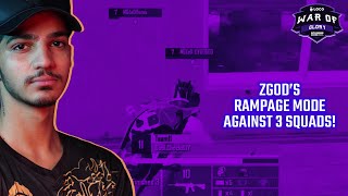 GodL ZGOD's Rampage MODE Against 3 SQUADS | #VE BGMI Tourney Highlights