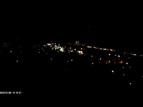 Hubsan X4 H107L with 808 #16 Quick night time shot of Downtown