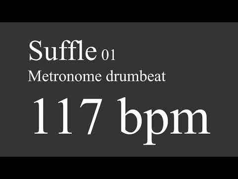 117 bpm suffle drumbeat metronome 01