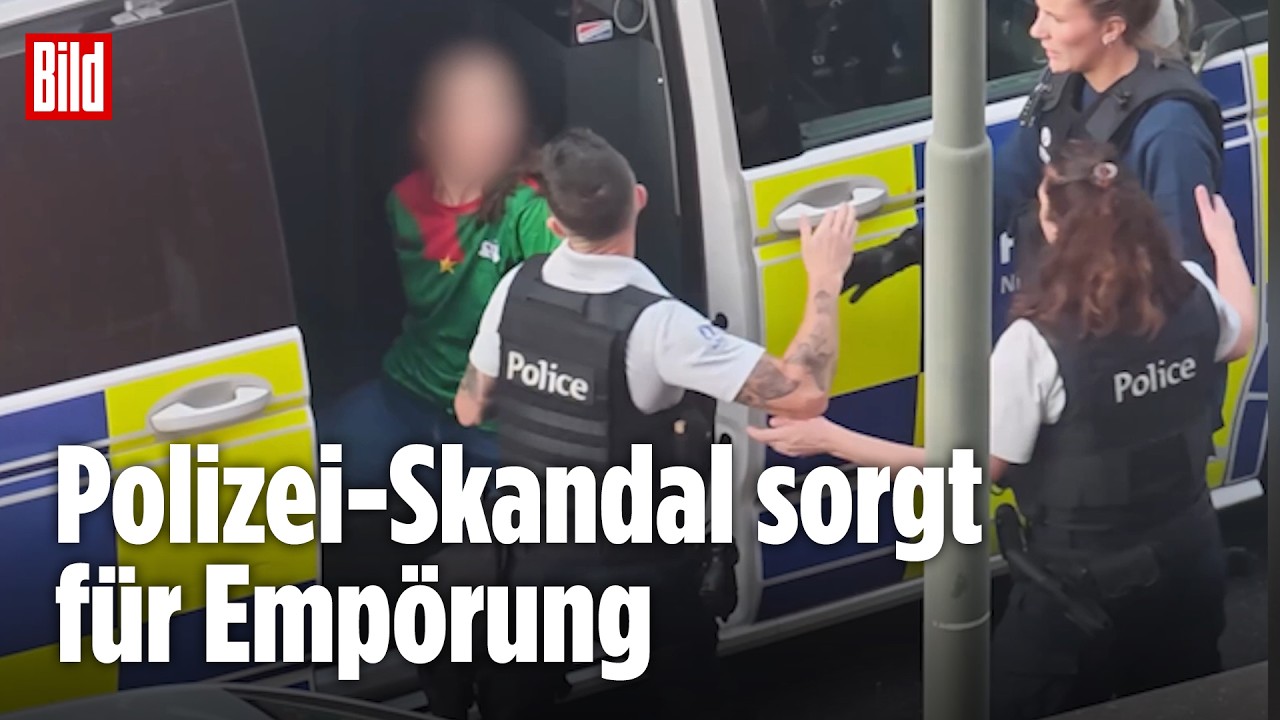 BELGIEN: Schockierendes Video! Polizei schlägt gefesselter Frau ins Gesicht!