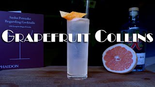 Grapefruit Tom Collins Cocktail || a refreshing summer drink from Regarding Cocktails by S. Petraske