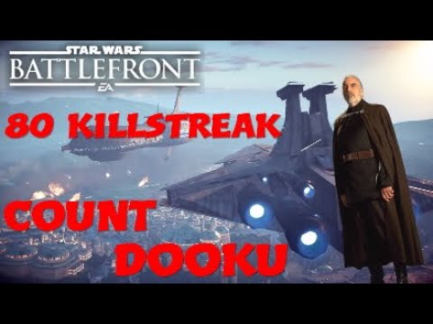 Star Wars Battlefront 2 | Count Dooku 80 Killstreak! (Capital Supremacy On Naboo)