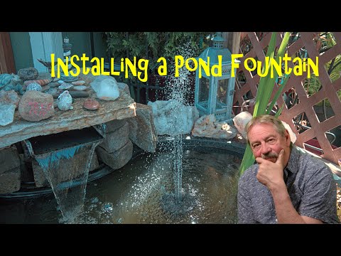 Installing a Water Fountain in our small outdoor Pond
