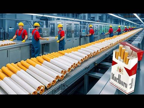 Unglaublich! Wie Marlboro-Zigaretten in großem Maßstab hergestellt werden.