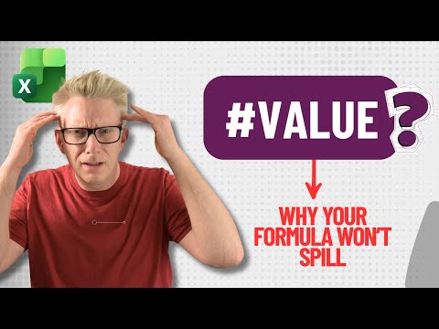 Excel: Stop #VALUE! Spill Errors Excel: Stop #VALUE! Spill Errors