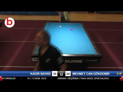 KADİR BAYAR & MEHMET CAN GÖKDEMİR Bilardo Maçı - 2019 TÜRKİYE KUPASI 2.ETAP ERKEKLER-3.TUR